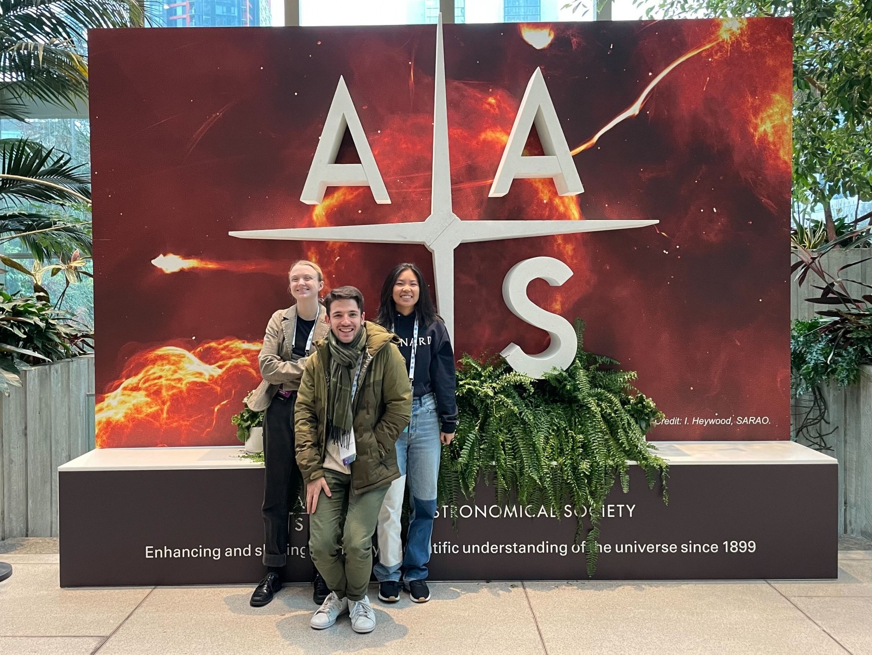 Students at the AAS meeting in Seattle, January 2023