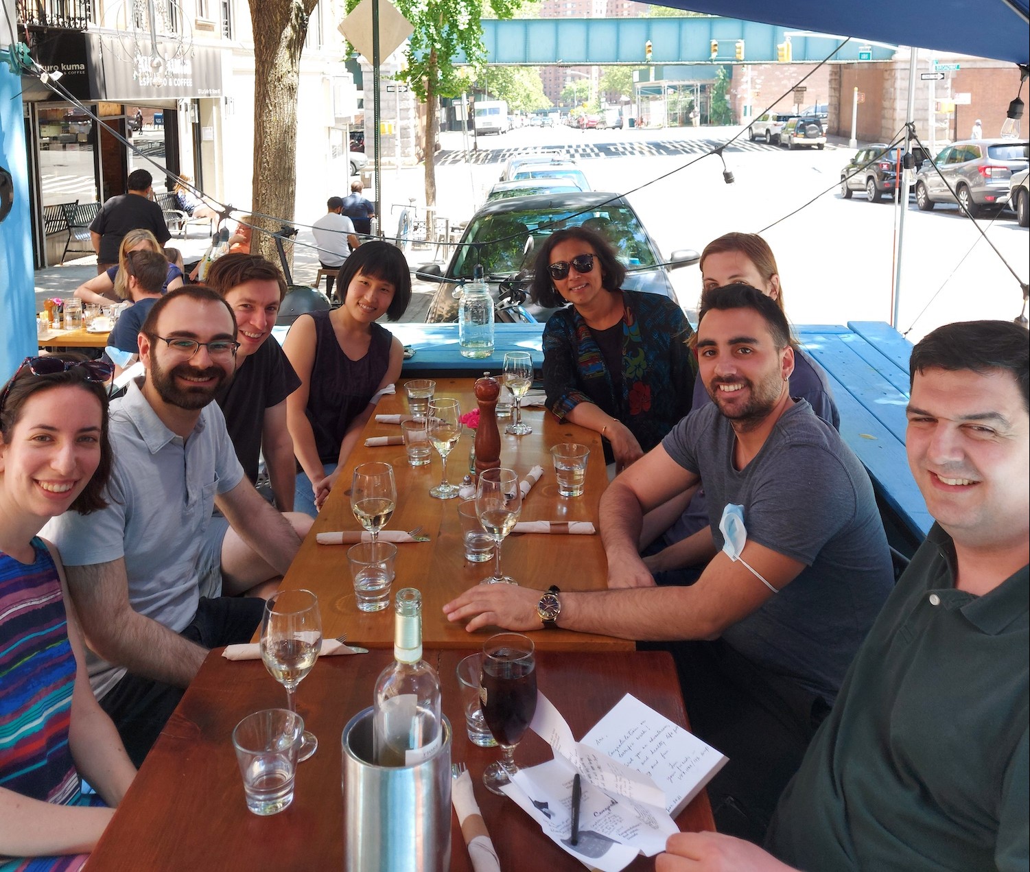 Finally together - cheering our colleague and friend. Aryeh Brill's Graduation - 4