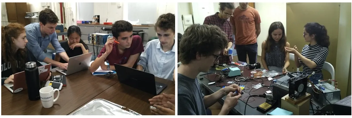 APSS 2019 students carrying out projects