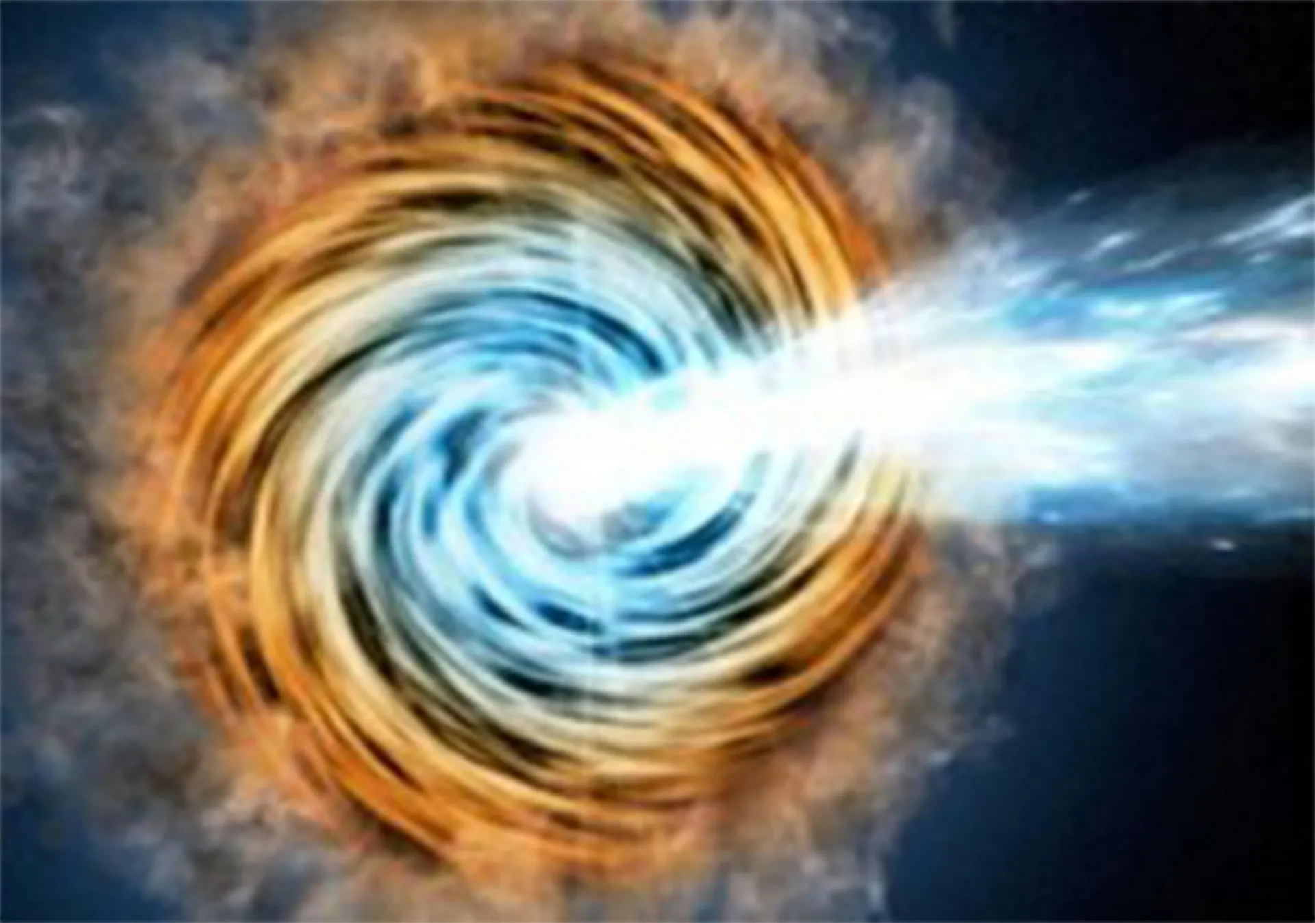 Artistic depiction of an active galactic nucleus